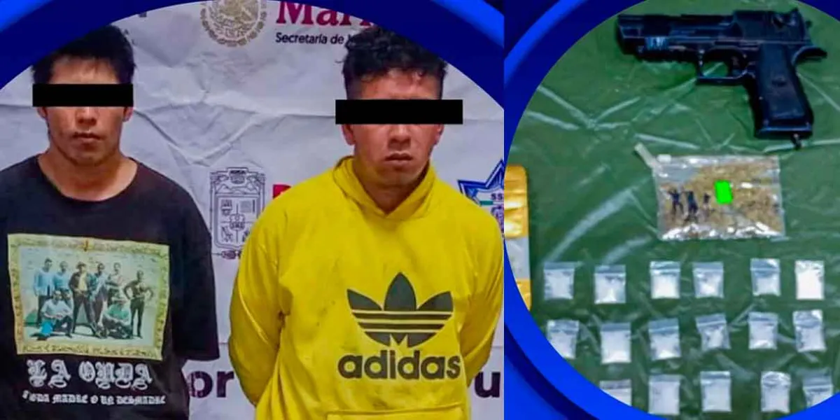 Cayeron narcomenudistas en Izúcar, les falló la moto al tratar de huir