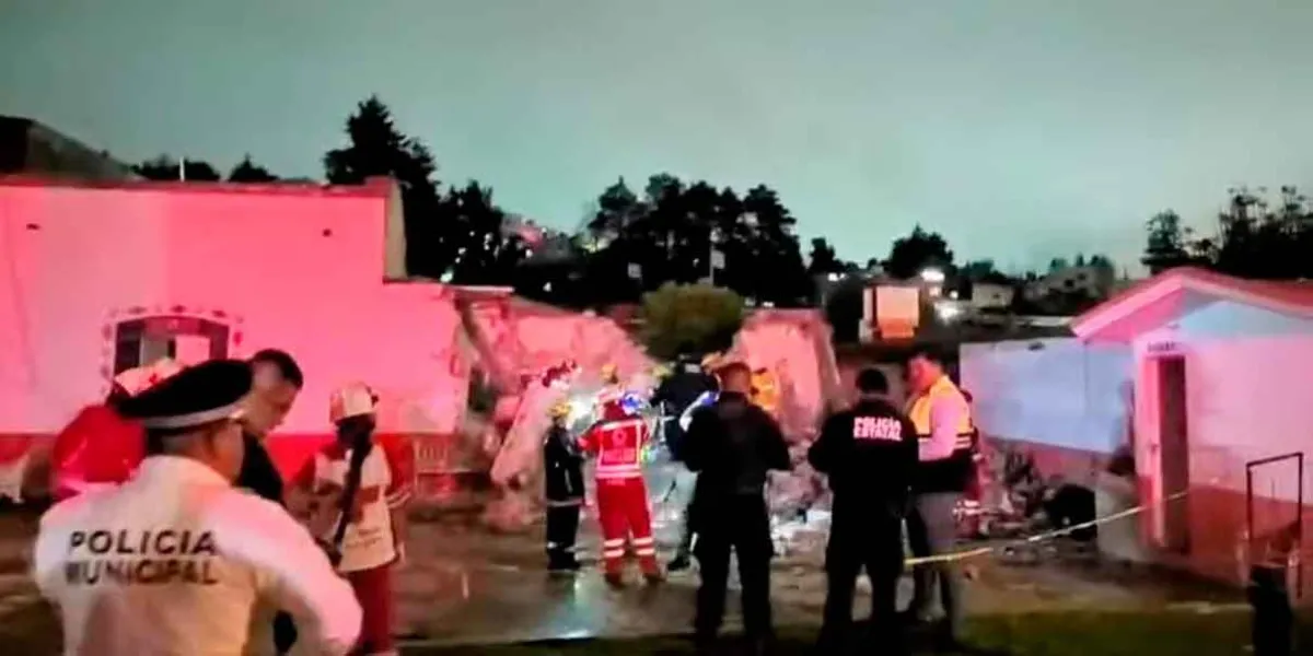 Explosión de pirotecnia en Chimalpa deja ocho lesionados y daños a jardín de niños en Totolac