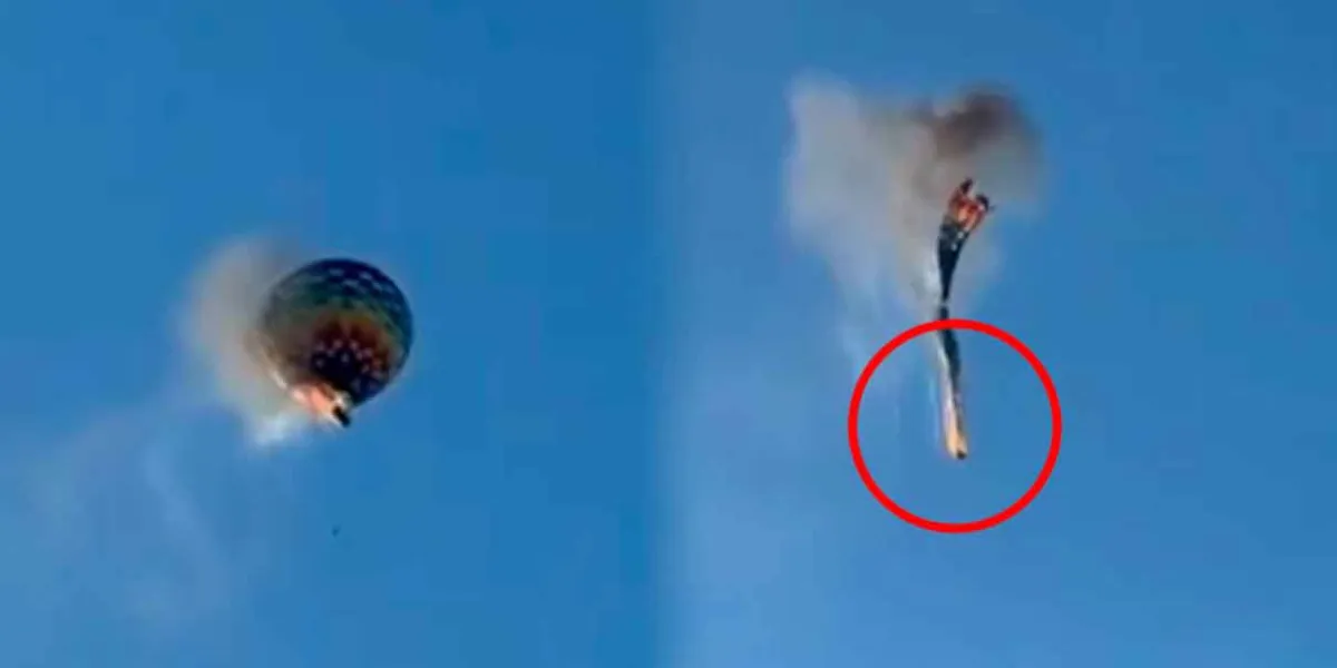 Pánico en el aire: globo aerostático se incendia y cae en Brasil dejando al menos 8 muertos