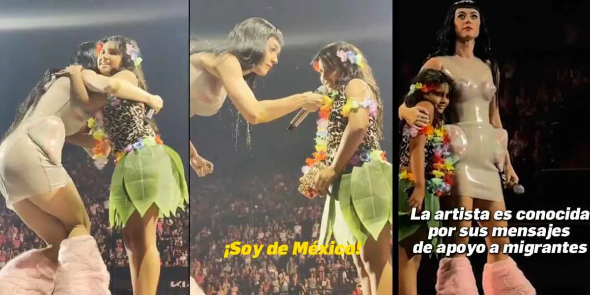 Katy Perry apoya a niña migrante y la impulsa a gritar su nacionalidad mexicana en concierto 