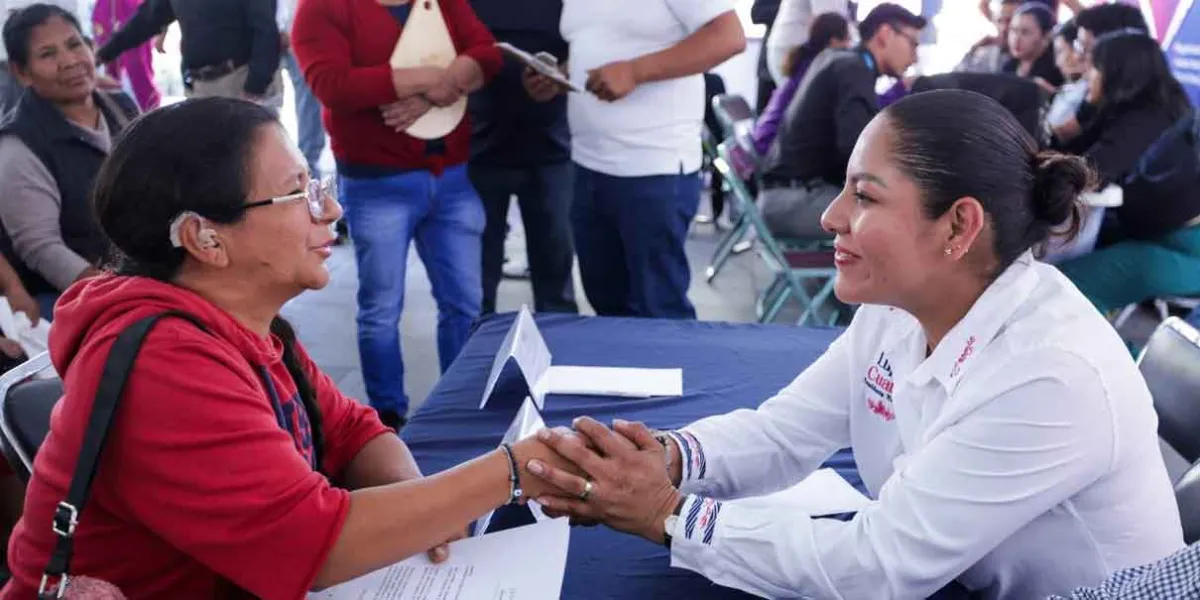 Lleva Lupita Cuautle servicios y atención directa en San Bernardino Tlaxcalancingo