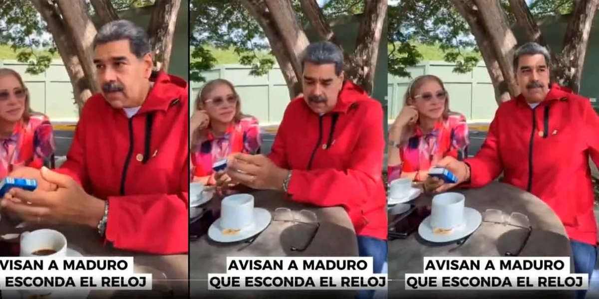 Critican a Maduro por ocultar un Rolex de 73 mil dólares durante mensaje político