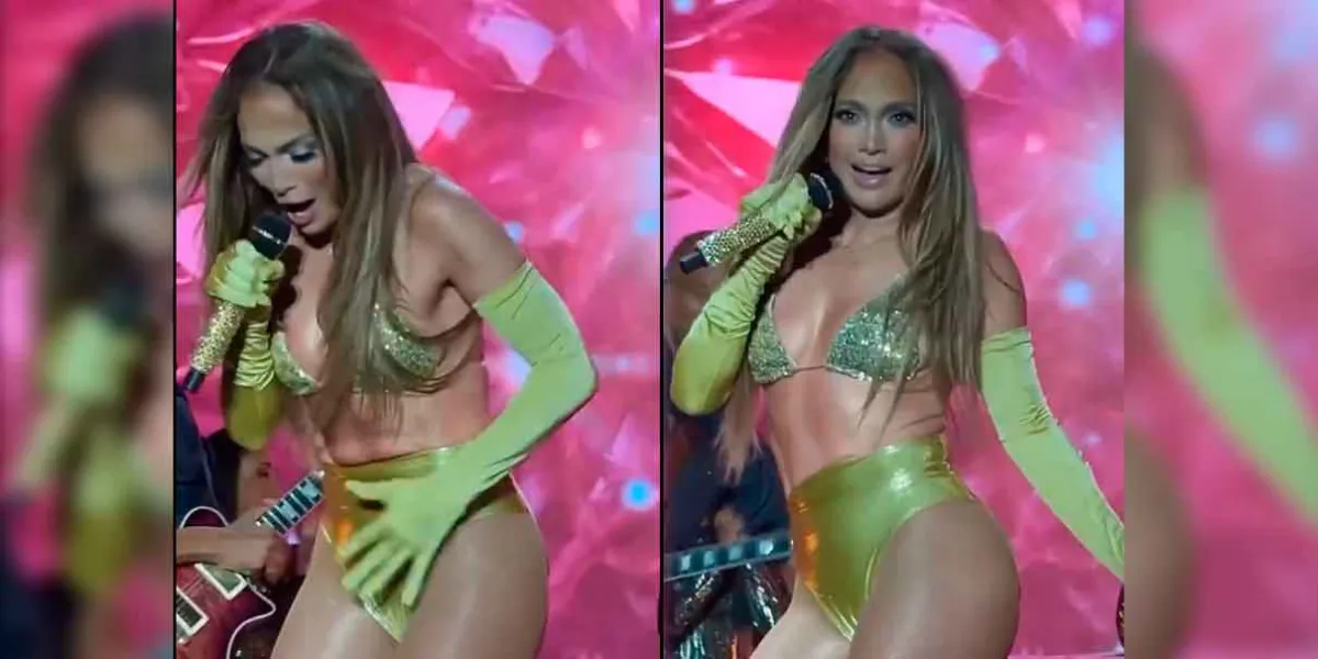 Jennifer Lopez sufre percance con su vestuario en pleno concierto y lo convierte en ovación viral