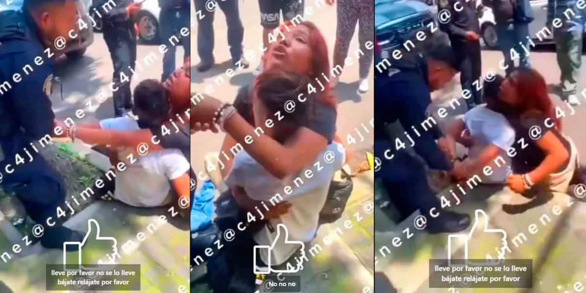 Una joven llora para evitar detención de su pareja tras robo en Gustavo A. Madero: “Yo también robé”