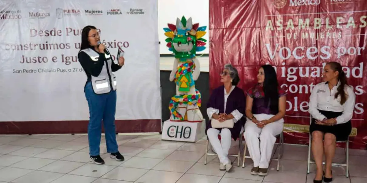 San Pedro Cholula impulsa la igualdad con la Séptima Asamblea de Mujeres “Voces por la Igualdad y contra las Violencias”