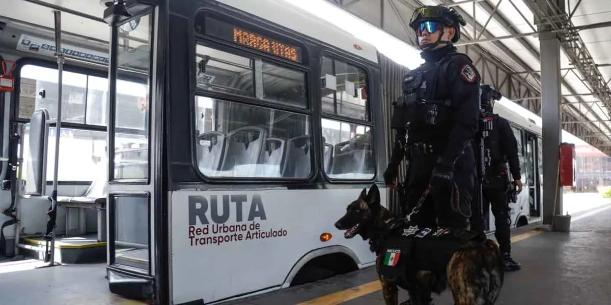 Puebla refuerza seguridad en Línea 2 del RUTA con Operativo Seguro