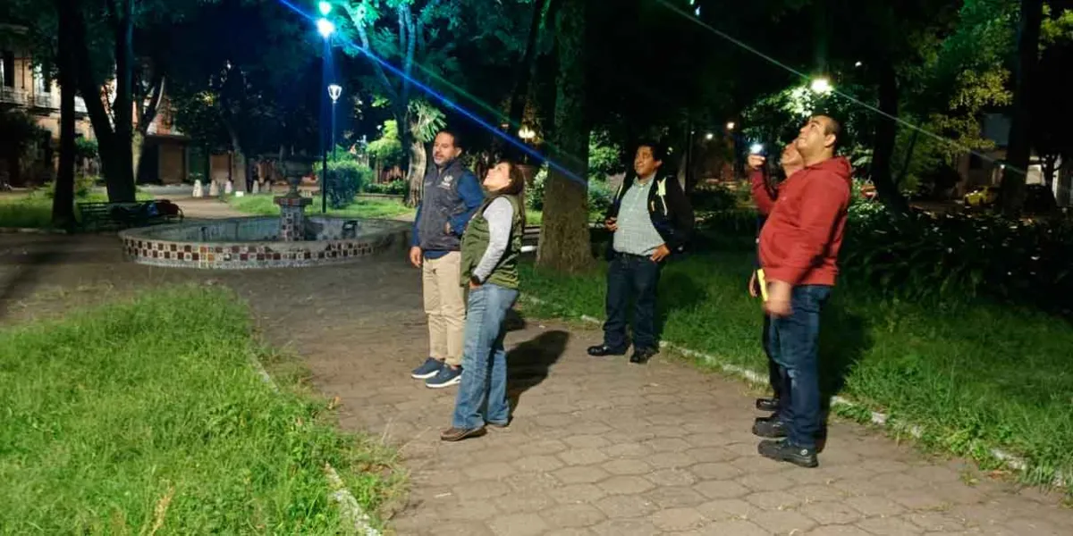 Realiza Contraloría Municipal supervisión nocturna de nuevas luminarias