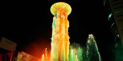 Inaugura Pepe Chedraui mantenimiento integral de la Fuente de los Frailes