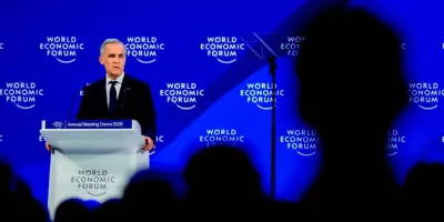 Mark Carney advierte en Davos sobre la ruptura del orden mundial y llama a las potencias medias a actuar juntas