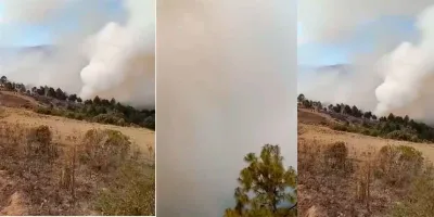 Habitantes de Vicente Guerrero solicitan refuerzos por incendio forestal activo