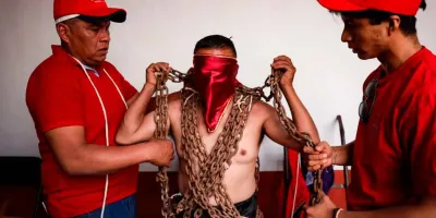 35 hombres realizarán el recorrido penitencial de Los Engrillados en Atlixco