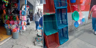 Sanciones a comerciantes invasores de banquetas en Texmelucan 