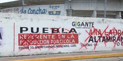 Vecinos acusan promoción anticipada en Atlixco por uso indebido de bardas