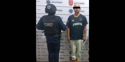 Aseguran a sujeto con motocicleta robada en Huejotzingo