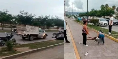Motocicleta derrapa en Tehuacán; una mujer fallece y otra lucha por su vida