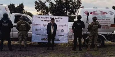 No para la ordeña en Tlahuapan, huachicolero fue detenido con pipas llenas de combustible