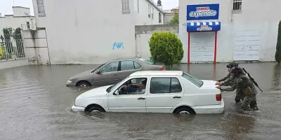 Lluvia colapsó drenaje y provocó inundaciones en Huejotzingo
