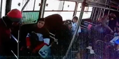 RATAS barren con todas las pertenencias de los usuarios del transporte público