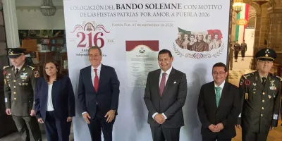 Arrancan en Puebla las Fiestas Patrias 2026 con el Bando Solemne