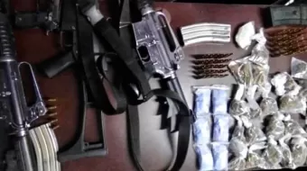 15 detenidos durante cateos en El Seco y Acatzingo; decomisan armas y drogas  