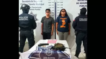 Tras estafar a través de redes, dos sujetos fueron detenidos en Moyotzingo