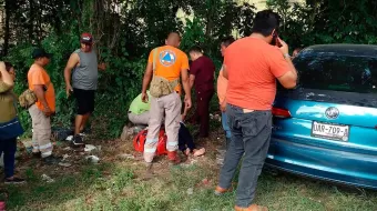 Choque deja 5 lesionados en la carretera Pachuca-Tuxpan