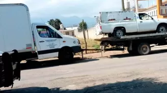 RAT4S abandonaron par de camionetas robadas en Teotlalcingo