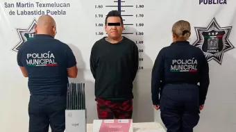 Policías de Tecaltzingo detienen a sujeto por portación ilegal de arma