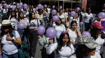 ELLAS se hacen presente en Puebla en la 8M