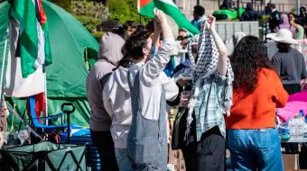 Protestas a favor de Palestina en Universidades de EU; autoridades los reprimen