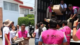 El INE Puebla recibió más de un millón de boletas para la elección federal 