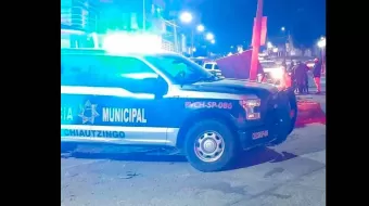 En Chiautzingo, riña campal deja cuatro detenidos y daños a patrullas