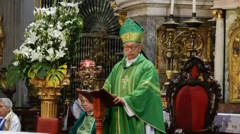El hombre debe ser portador de paz y justicia, sentencia obispo auxiliar de Puebla