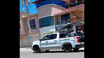 Guardia Nacional y Policía Municipal resguardan juntas auxiliares de Huejotzingo