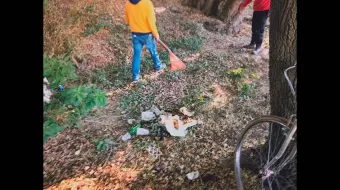 Pobladores de Tlanalapan realizaron jornada de limpieza y reforestación