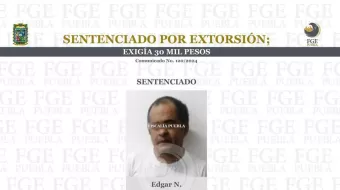 Dan sentencia a extorsionador en Puebla