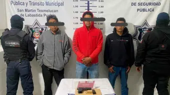 Detiene a tres hombres armados en San Martín Texmelucan