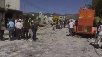 Explotó bodega con pirotecnia en Cholula; hubo seis lesionados