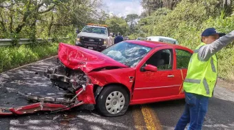 Carambola en la Pachuca-Tuxpan deja cuantiosos daños materiales