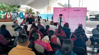 En Hueyapan Red Estatal de Mujeres Armamentistas realizan jornada de atención integral 