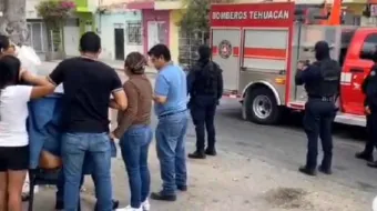 Explosión de tanque de gas estacionario deja un herido en Tehuacán