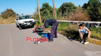 Accidente en Chiautzingo y El Verde involucran a 4 menores de edad