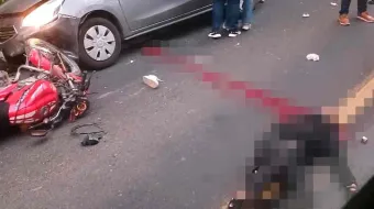 Motociclistas encontraron la muerte al estrellarse contra un auto en la Sierra Norte