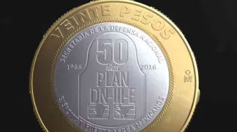 Moneda conmemorativa de 20 pesos del Plan DN-III-E, ¡Vale 50 millones!