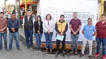 Omar Muñoz impulsa rehabilitación de vialidad estratégica en San Lorenzo Almecatla 