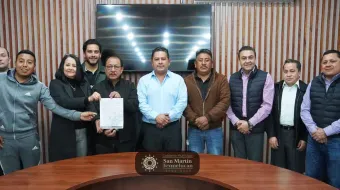 Autoridades de Texmelucan y candidatos de San Buenaventura Tecaltzingo firman pacto de civilidad