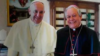 El Papa Francisco y don Víctor Sánchez