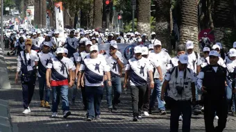  UNT encabeza marcha del 1 de mayo en Puebla