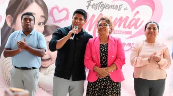 Arranca Omar Muñoz festejos por el "Día de las Madres” en San Lorenzo Almecatla y Sanctorum