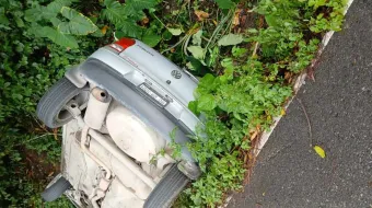 Fatal choque y volcadura en la Sierra Norte